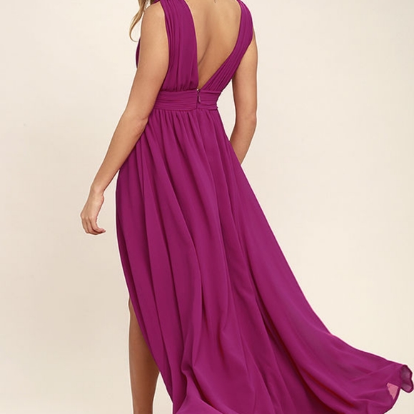 Lulus NWT Heavenly Hues Magenta Maxi Dress - Picture 5 of 8